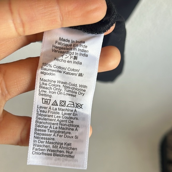 Madewell Relaxed Scoopneck Short-Sleeve Top XXS Black - Picture 7 of 8